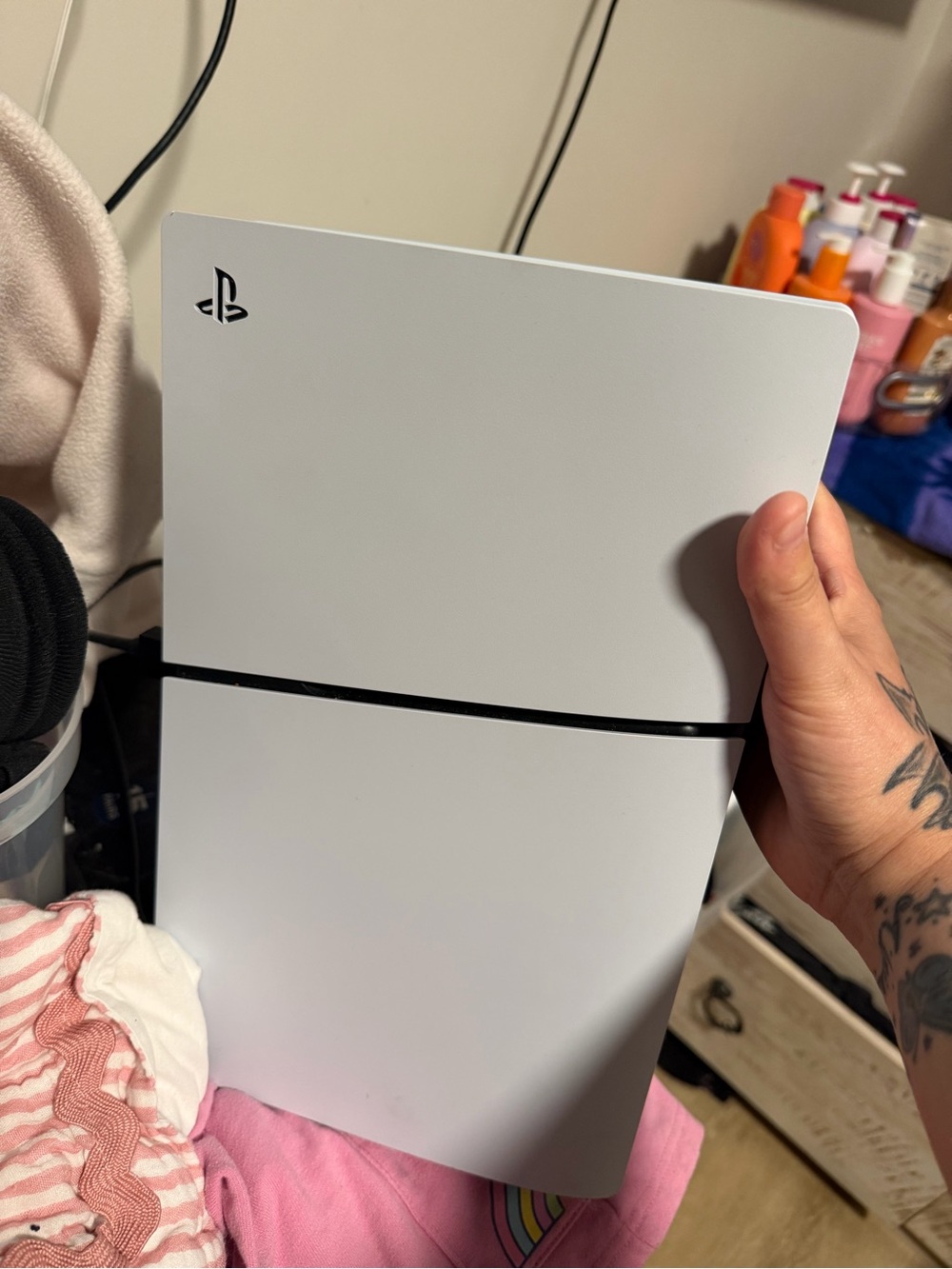 Sony PlayStation 5 Slim Console - White with Black Trim